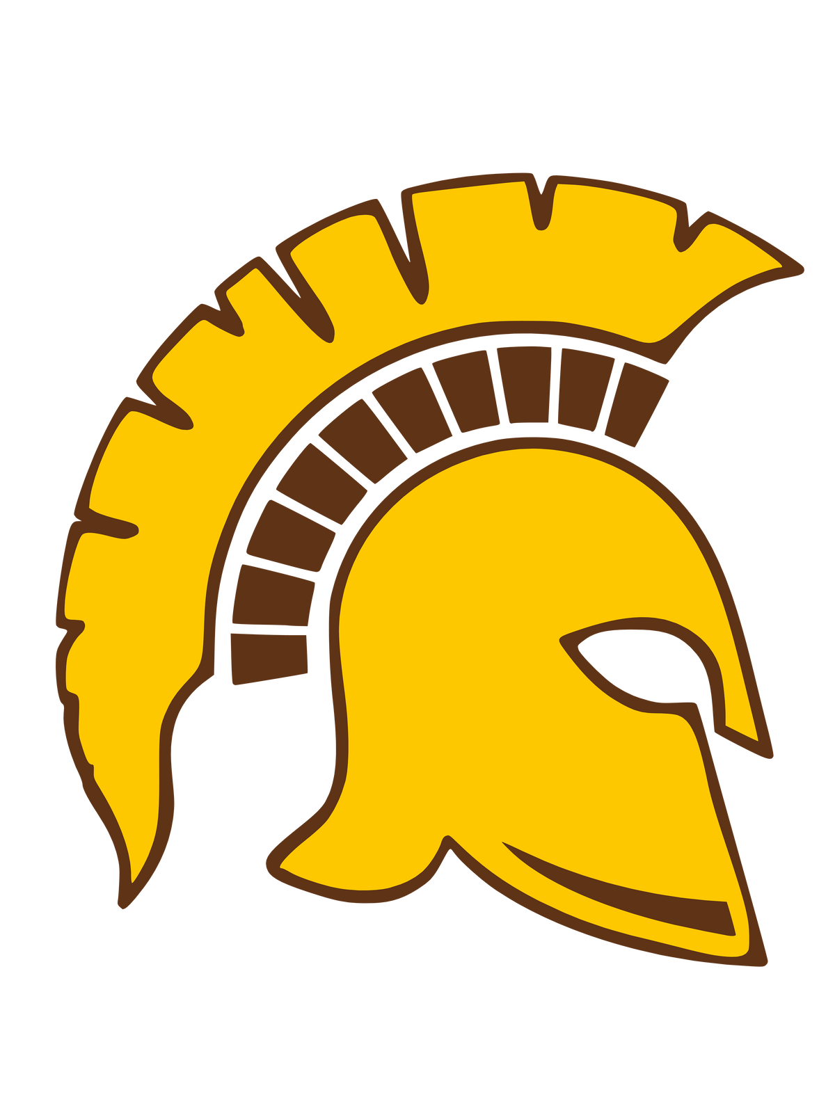 TJ Spartan helmet logo